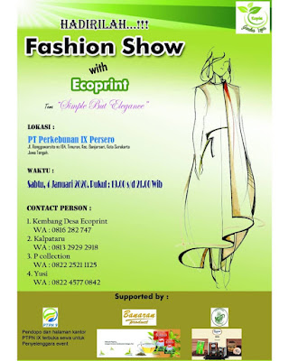 Event Fashion Show With Ecoprint Solo