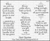 Our Daily Bread designs God Quotes