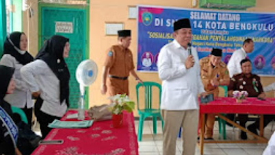 Wakil Ketua 1 DPRD Kota Bengkulu Gelar Sosialisasi Pencegahan Penyalagunaan Narkotika