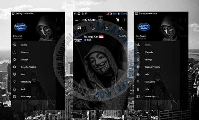 download BBM Mod Thema Dark Anonimous terbaru