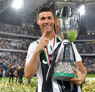 Ronaldo's First Trophy In Juventus