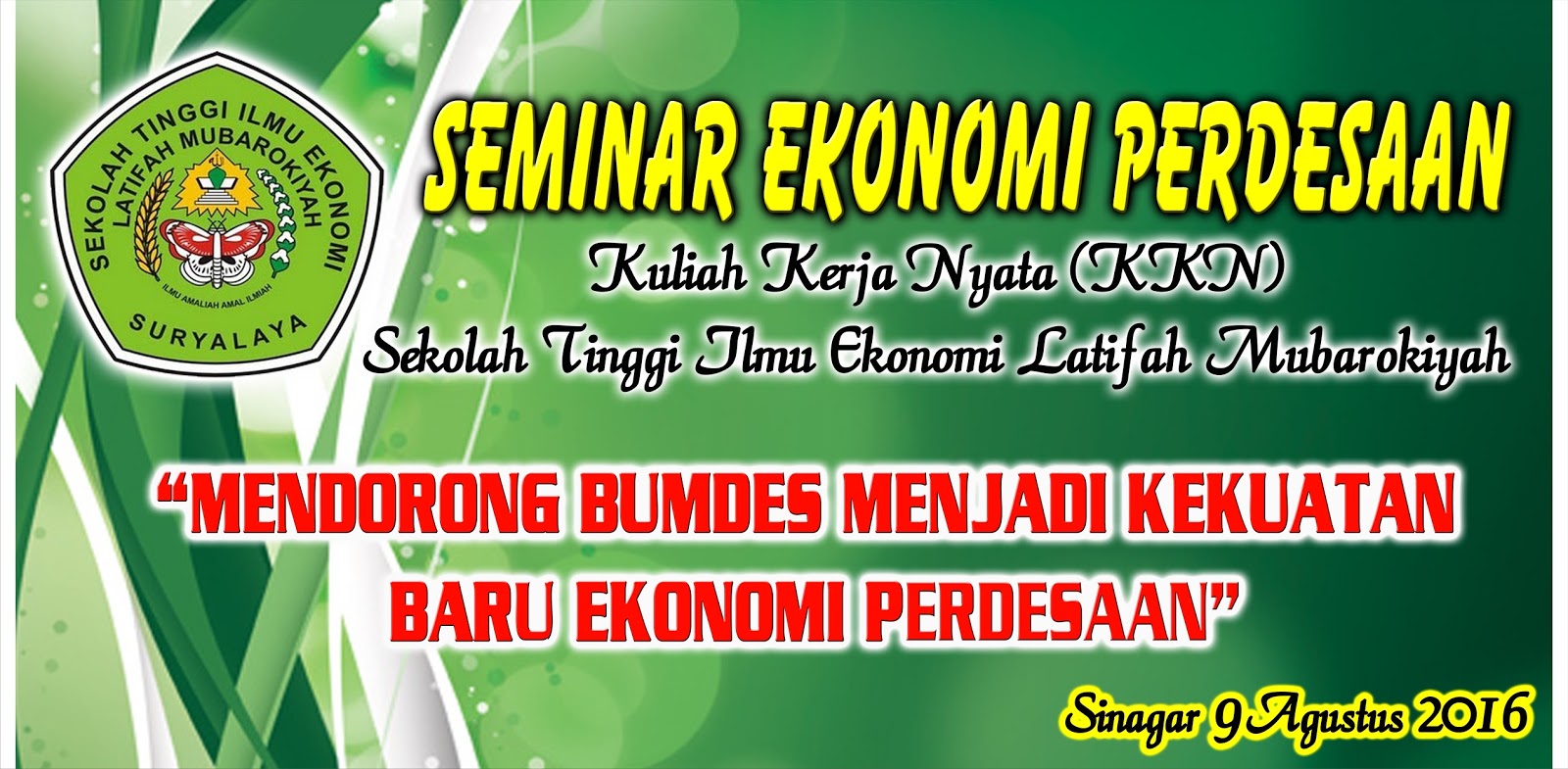  Contoh  Spanduk  Kegiatan Seminar  KARYAKU