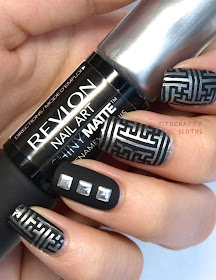 Revlon Nail Art Shiny Matte Nail Enamel in "Leather & Lace" & "Tortoise Shell": Review and Swatches