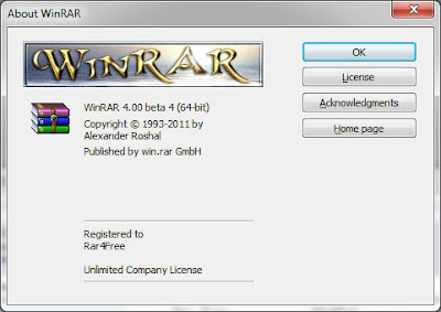 WinRAR Beta 4 Download   WinRAR 4.00 Beta 4 32bit 64bit 