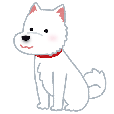 北海道犬のイラスト