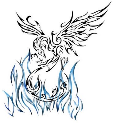 Awesome Phoenix I found this on the internet and because tattoos are not
