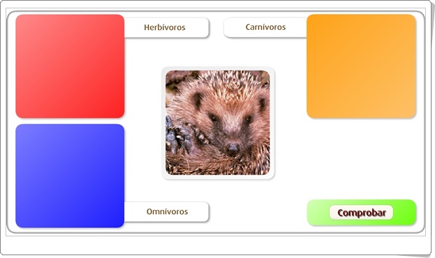 "Los animales se alimentan" (Juego de Ciencias Naturales de Primaria)