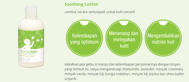 Set Shaklee Baby Soothing Lotion