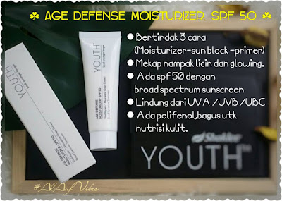 Krim Pelindung Uv Shaklee Age Defense Moiturizer Spf50