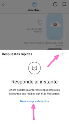 repuestas rapidas instagram adaenlanube