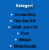 cara memasukan kategori ke menu