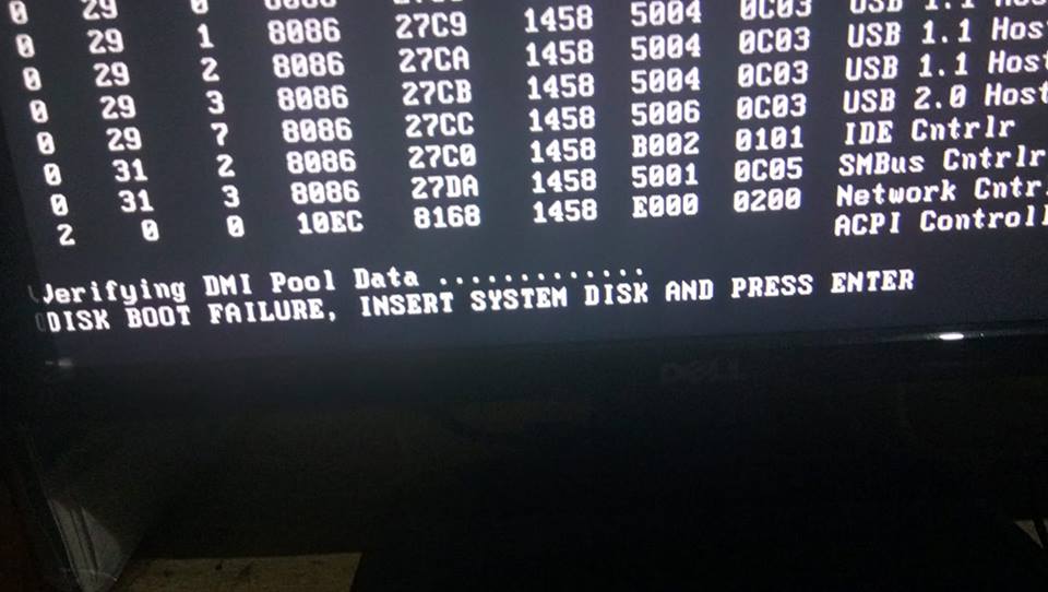 Cara Mengatasi Disk Boot Failure Insert System Disk And Press Enter