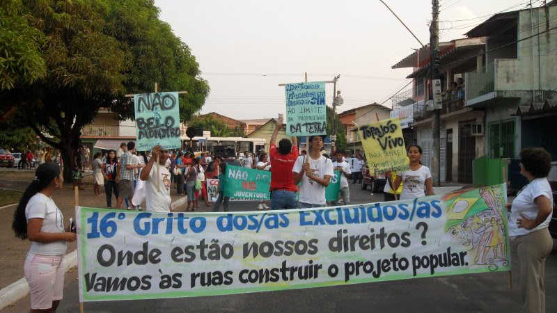 Com a participação da JUFRA, 16º Grito dos/as Excluídos/as ecoa nas ruas de Santarém-PA