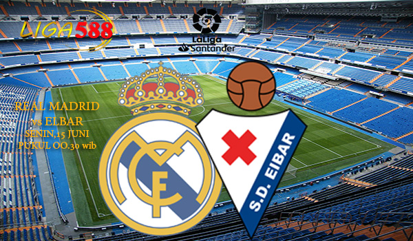 LA LIGA : REAL MADRID vs ELBAR 15 JUNI 2020