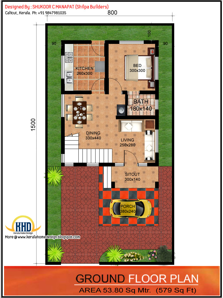 1062 Sq.Ft. 3 bedroom low budget house - Kerala home design and ...