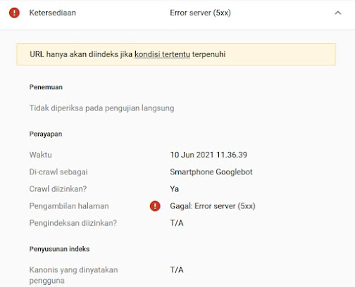 Mengatasi Url Tidak Tersedia Google Search Console