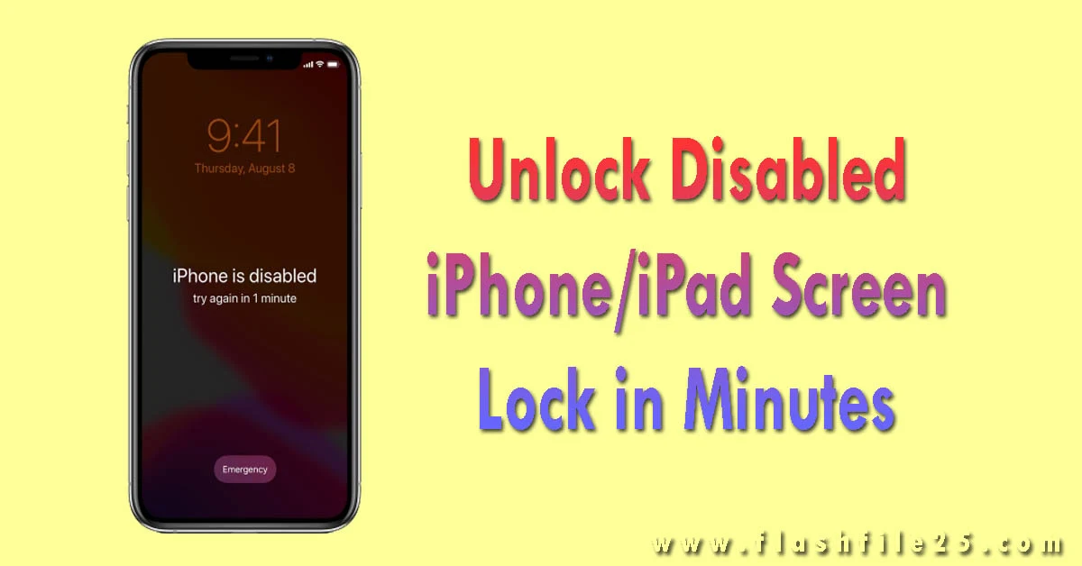 Unlock Disabled iPhone or iPad Screen Lock in Minutes