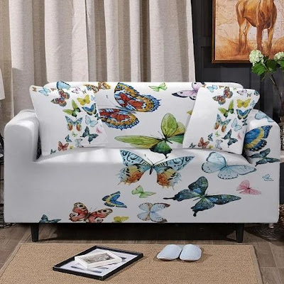 Colorful Butterflies Sofa Cover.