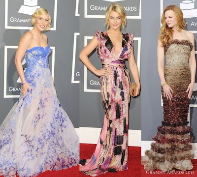 2011 Grammy Awards Red Carpet Fashion