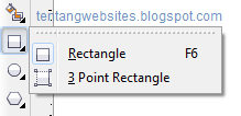 rectangle pada toolbox corelDraw