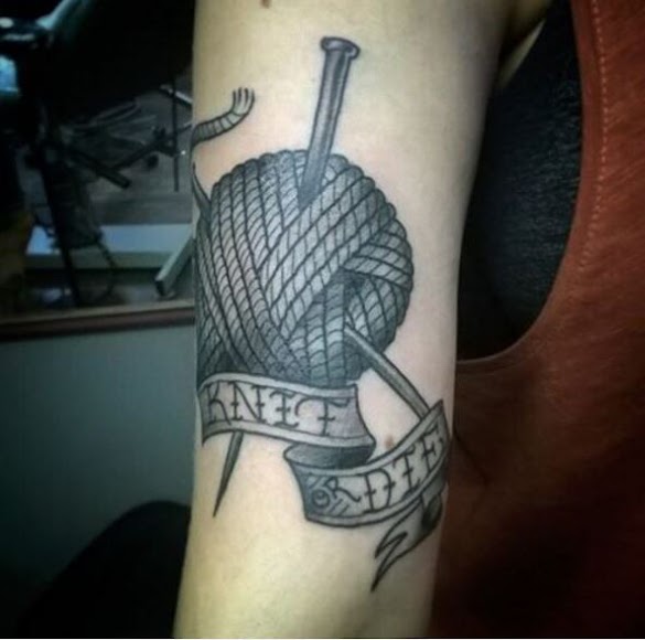 Knitting Tattoos Designs / I love! Crochet flower tattoo! | Crochet tattoo, Knitting ... / A great and detailed design.