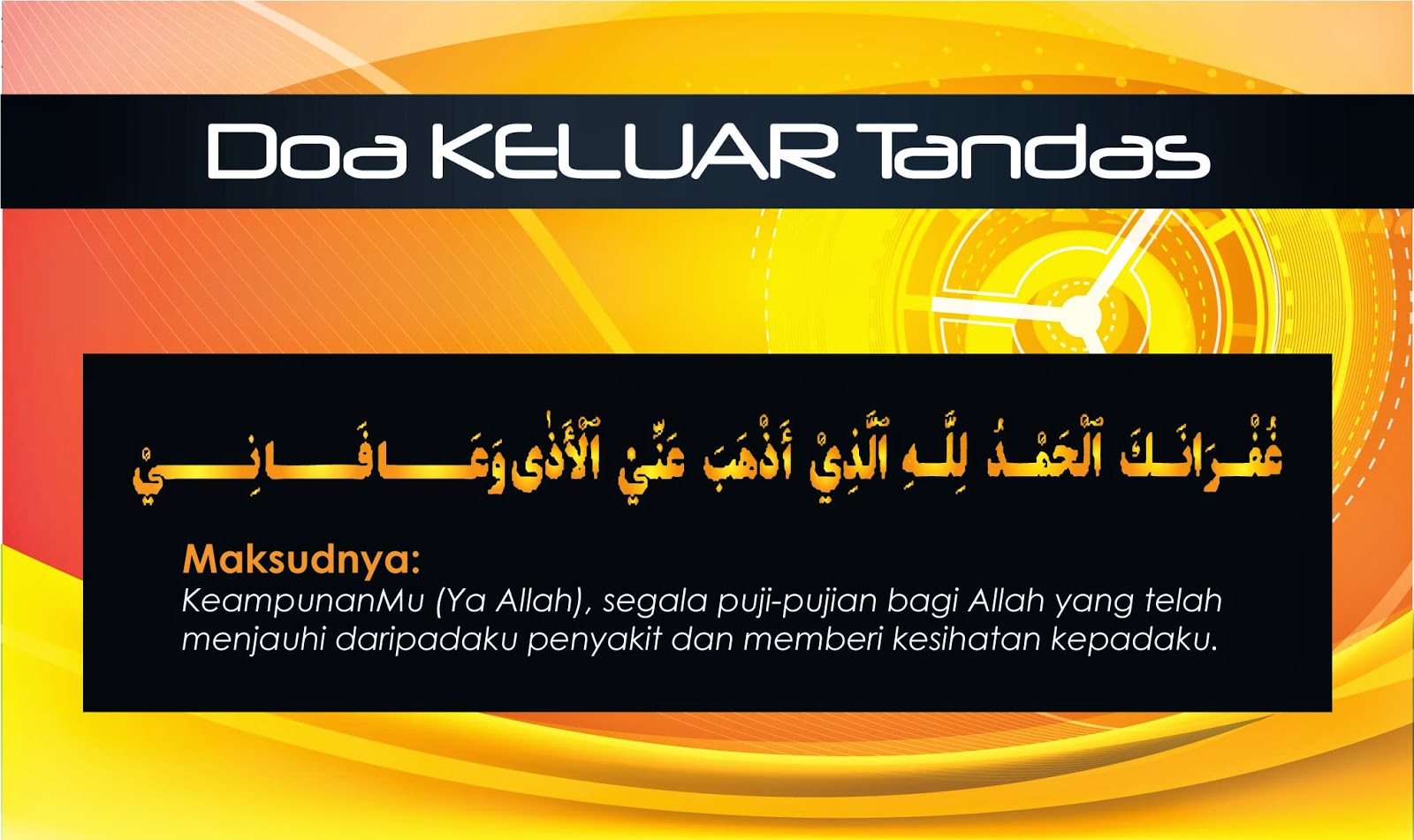 Wansteddy Tales Doa MASUK KELUAR TANDAS