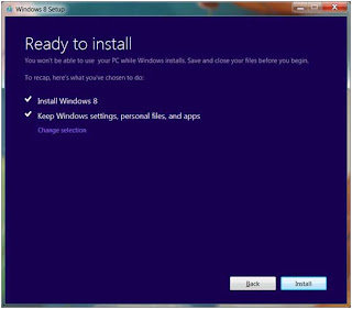 win 8 installation process