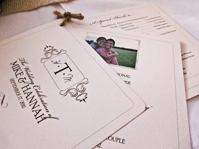 cute wedding programs 