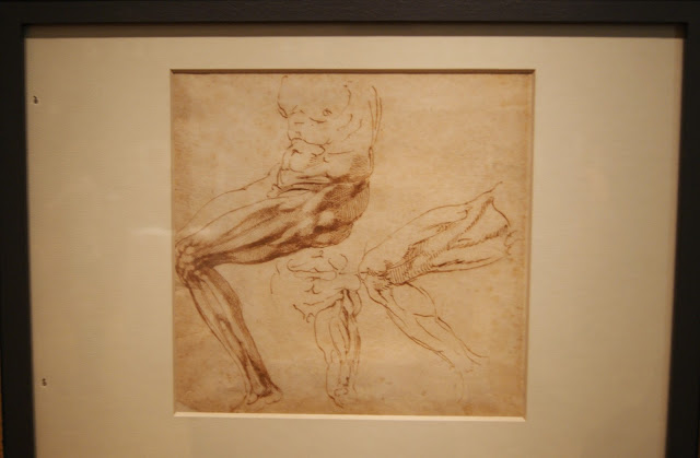 Michelangelo: Quest for Genius Exhibit at AGO in Toronto, culture, art, artmatters, italy, italian, drawings, exhibition, the purple scarf, melanieps, ontario,canada, ink, pencil, chalk, figures, architecture, study, legs