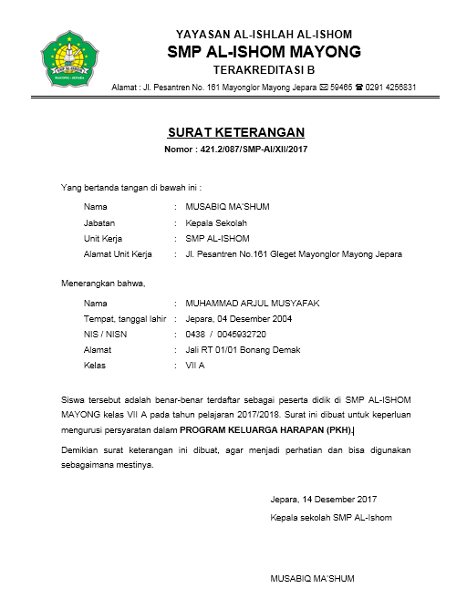 Adalah Merujuk Surat Kpm