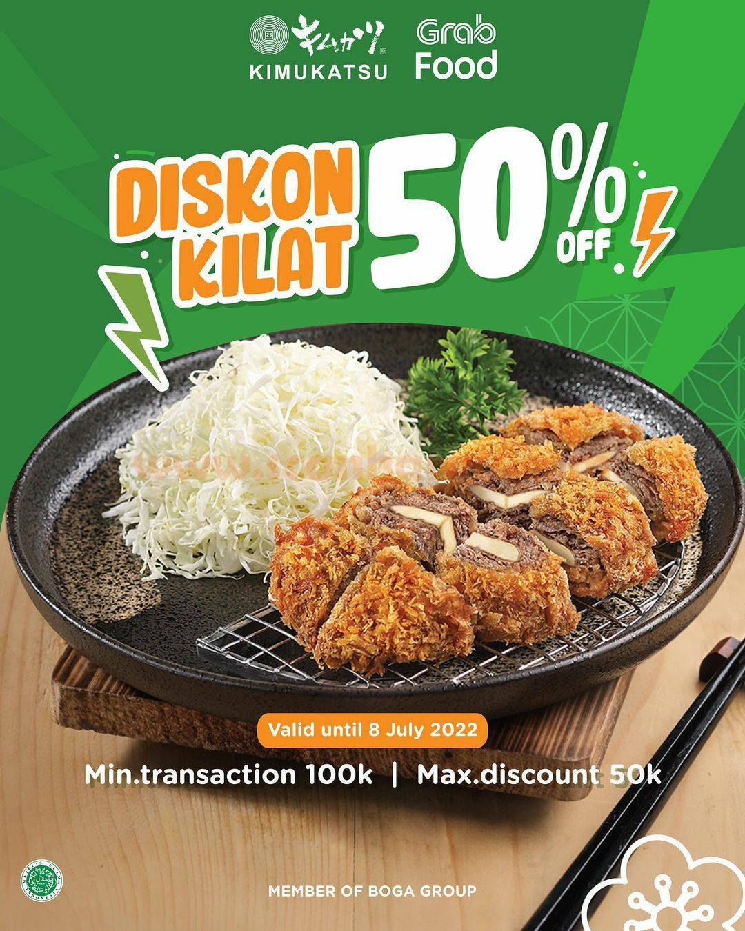 Kimukatsu Promo Diskon Kilat 50% via Grabfood