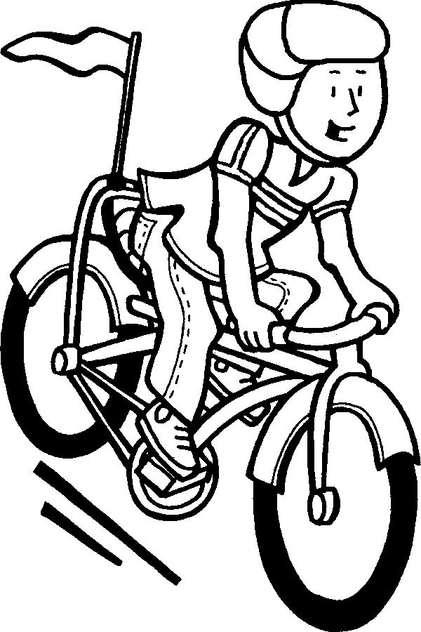 Bicycle Coloring Sheet 4