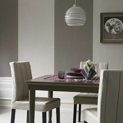 Dining rooms with Grey stripes