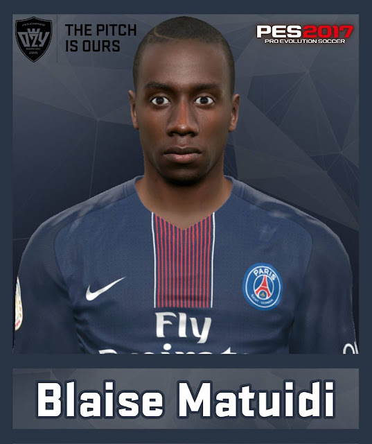 PES 2017 / PES 2016 Blaise Matuidi (Paris Saint-Germain) Face by Ozy_96 PESMOD