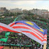 Bendera Malaysia, PAS berkibar megah di Ulang Tahun ke 25 HAMAS di Palestine. [Video Inside]