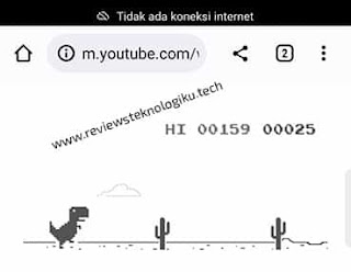 mulai bermain game dino di google