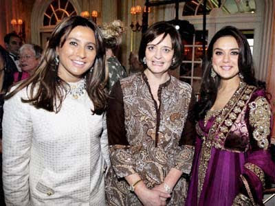 Preity Zinta with Cherie Blair