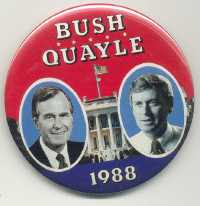 Bush-Quayle button