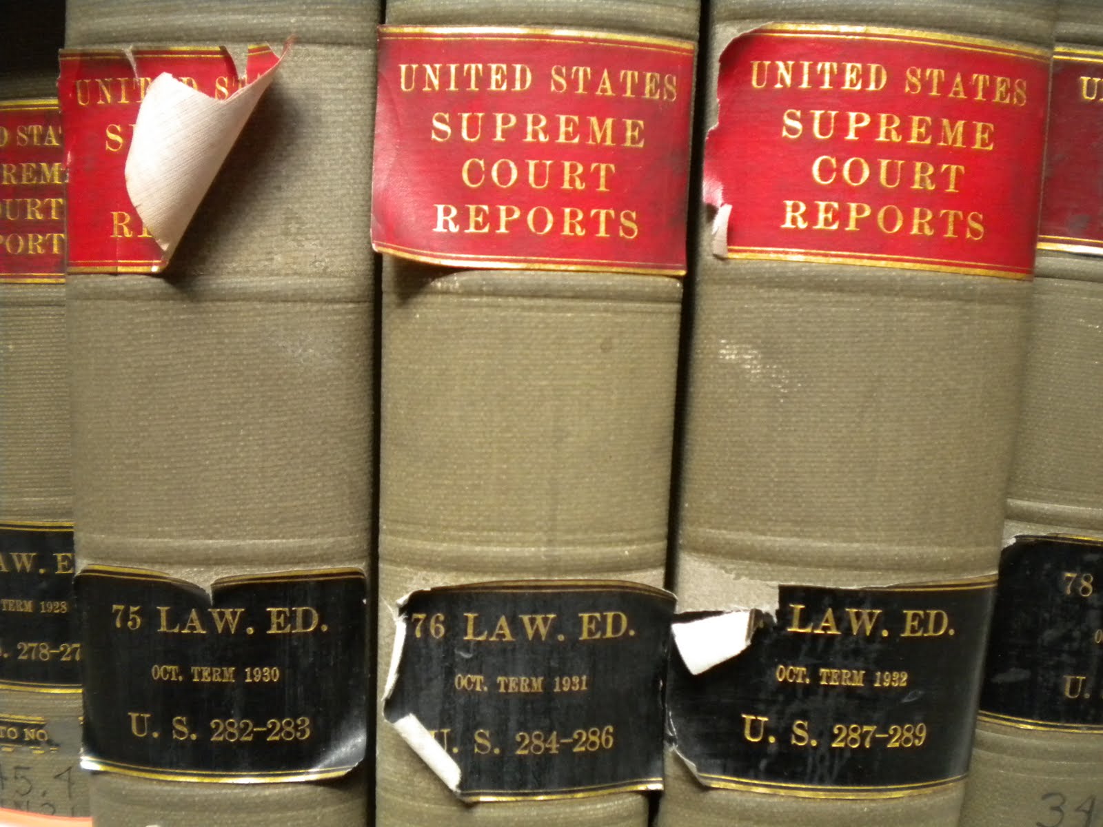 Old law books in the Boston