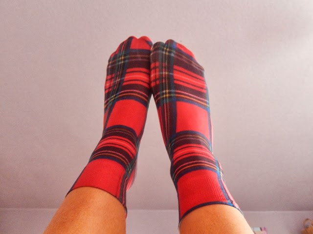 Tartan toes blog post on Beka's Beauty. Fashion blog from Manchester