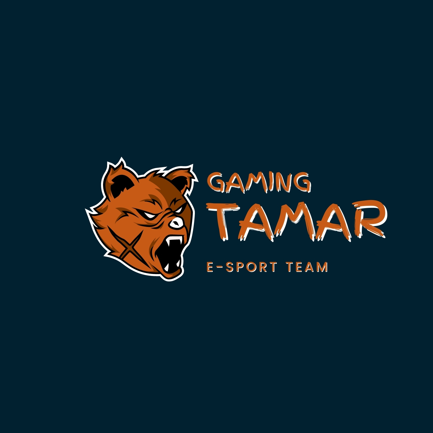 angry brown bear gaming logo