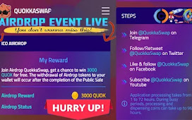 QUOKKA SWAP Airdrop of 3K $QOUK token worth $12 USDT Free