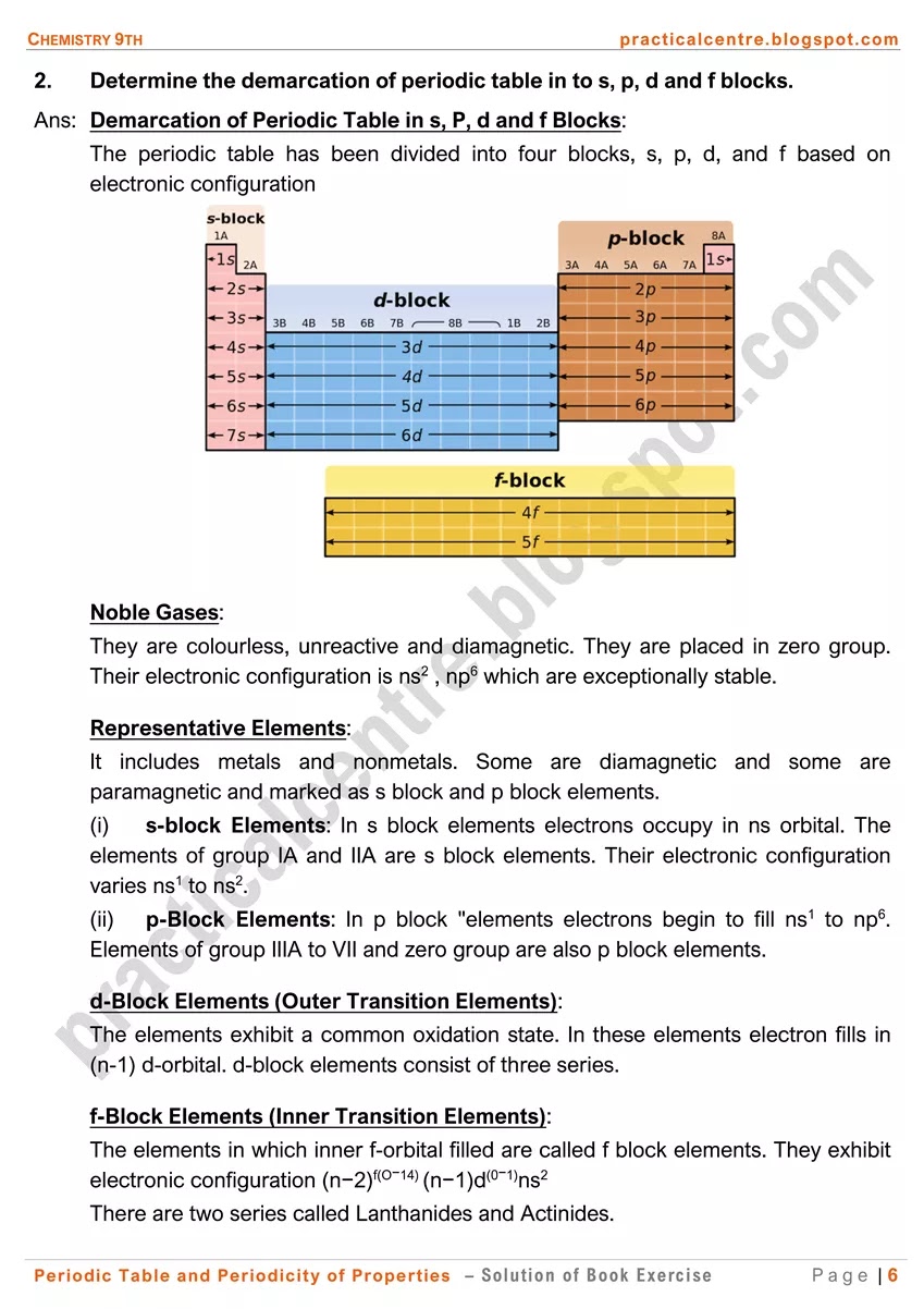 periodic-table-and-periodicity-of-properties-solution-of-text-book-exercise-6