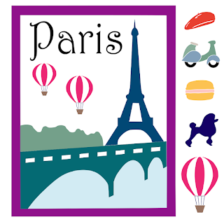 Paris Travel Poster SVG file