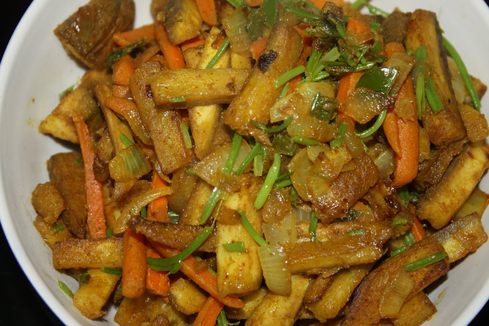 Recipes and Tips To Fight M.S.: Plantains Stir Fry