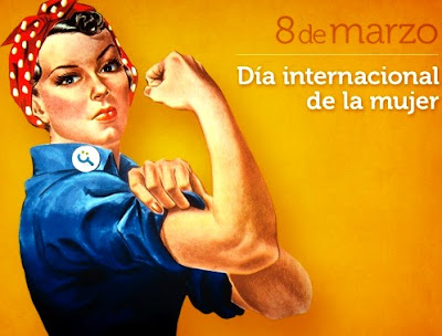 Imagen de una mujer fuerte por el Día Internacional de la Mujer