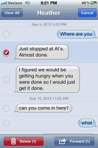 imessage select messages