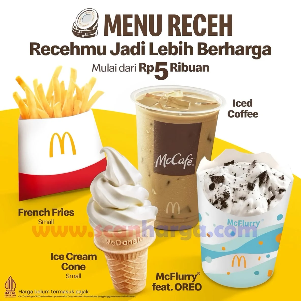 Promo McDonalds Menu Receh mulai Rp. 5 Ribuan