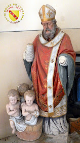 Saint-Nicolas (XIXe siècle) - Statue en plâtre polychrome - Église de Koeur-la-Grande (55)