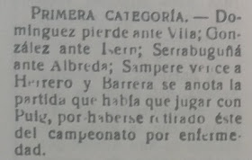 Recorte sobre el Campeonato individual de ajedrez de Badalona 1958